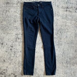 Navy Blue AG Jeans (The Legging Ankle - Super Skinny) in size 24R